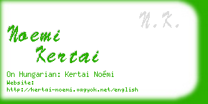 noemi kertai business card